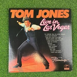Tom Jones Live in Las Vegas Vinyl LP Record Album